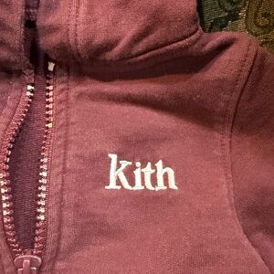 Kith Kids Hoodie in Burgundy